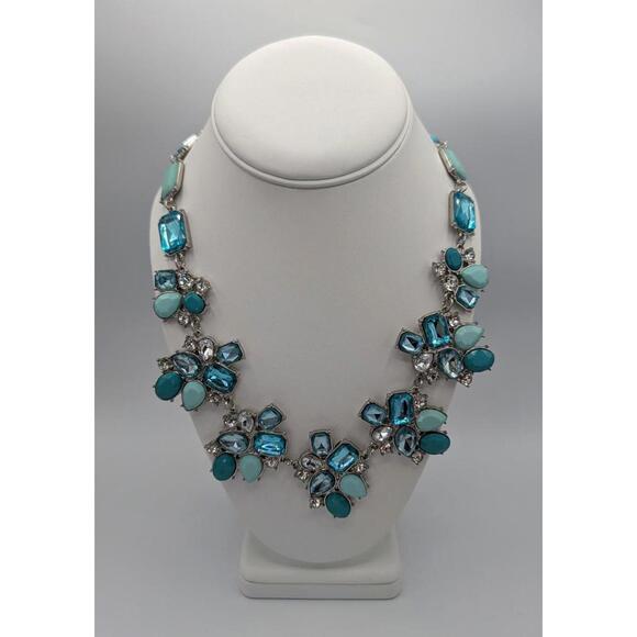 Jewelry - Blue and Turquoise Statement Gemstone Necklace